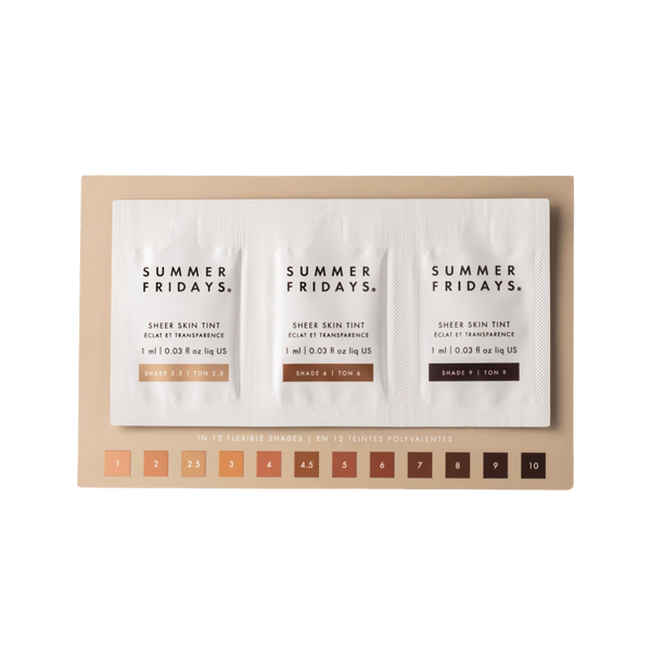 Sheer Skin Tint Sample (Shades 2.5, 6, 9)